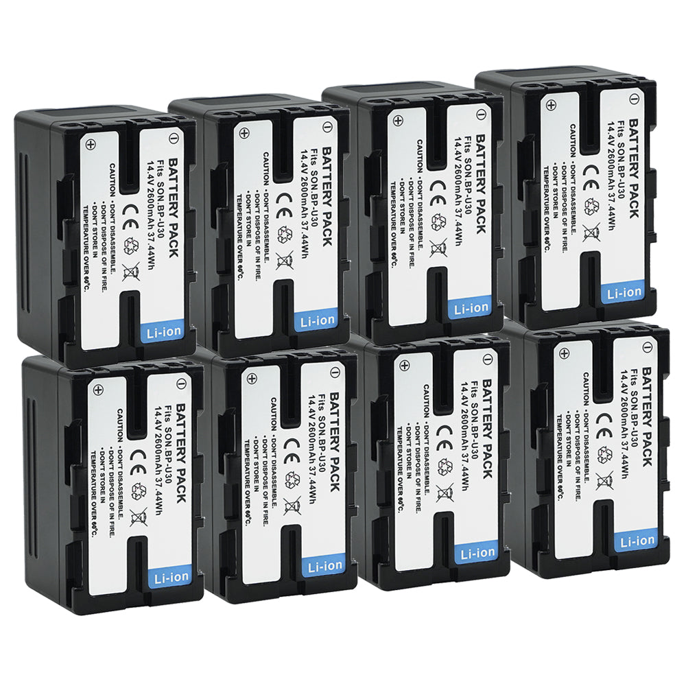 BP-U30 Battery 2600mAh for Sony XDCAM EX, HD422, PHU-60K, ILME-FX6, PXW-FS5 Camera Batteries