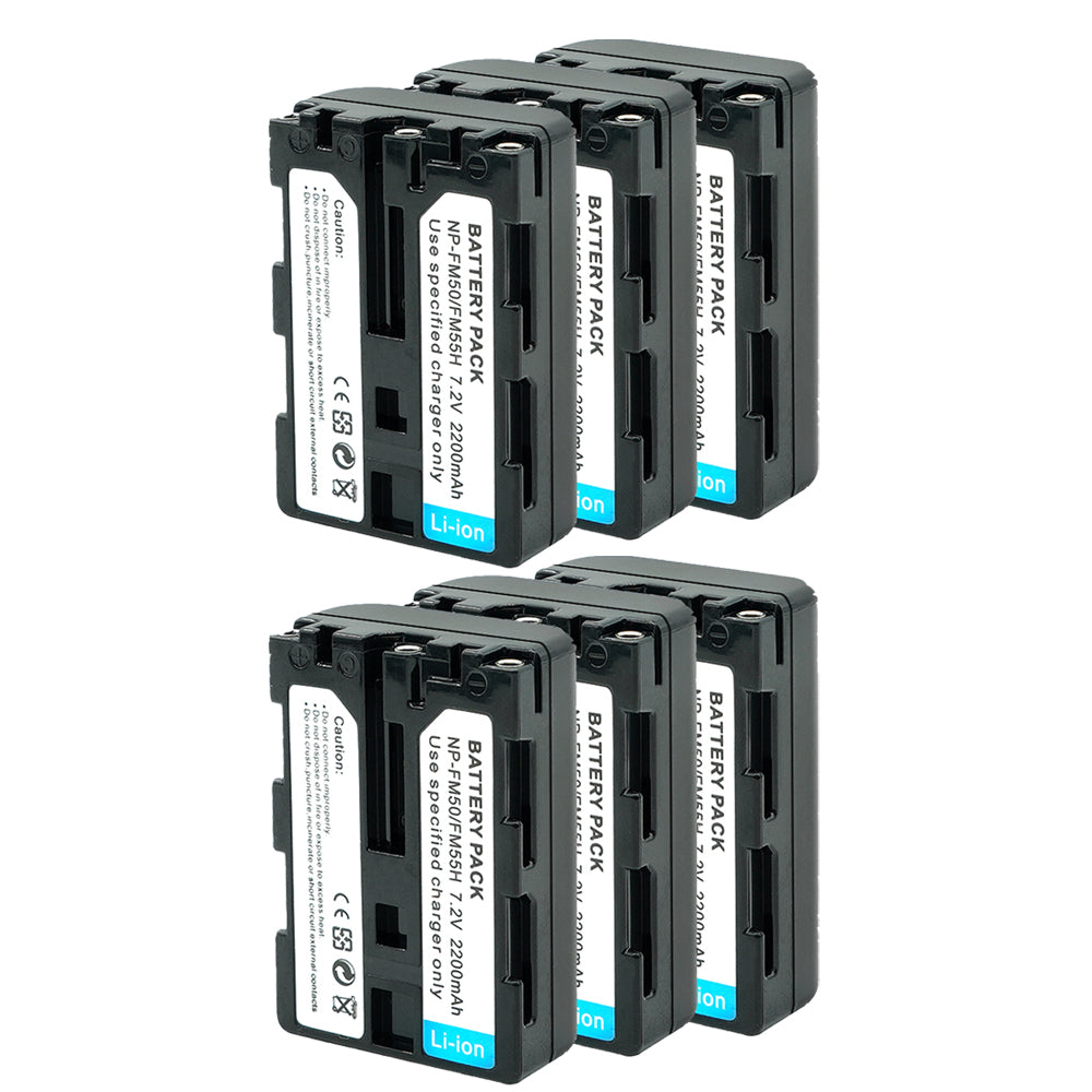 Battery Replacement for Sony NP-FM55 NP-FM50 Cyber-shot DSC-S30 DSC-S85 DSC-S75 DSC-S70 2200mAh Camera Batteries