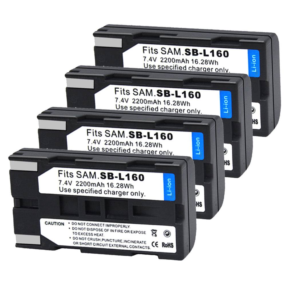 For Samsung SB-L160 Battery SC-L520, SC-L530, SC-L550 SC-L600 2200mAh Camera Batteries