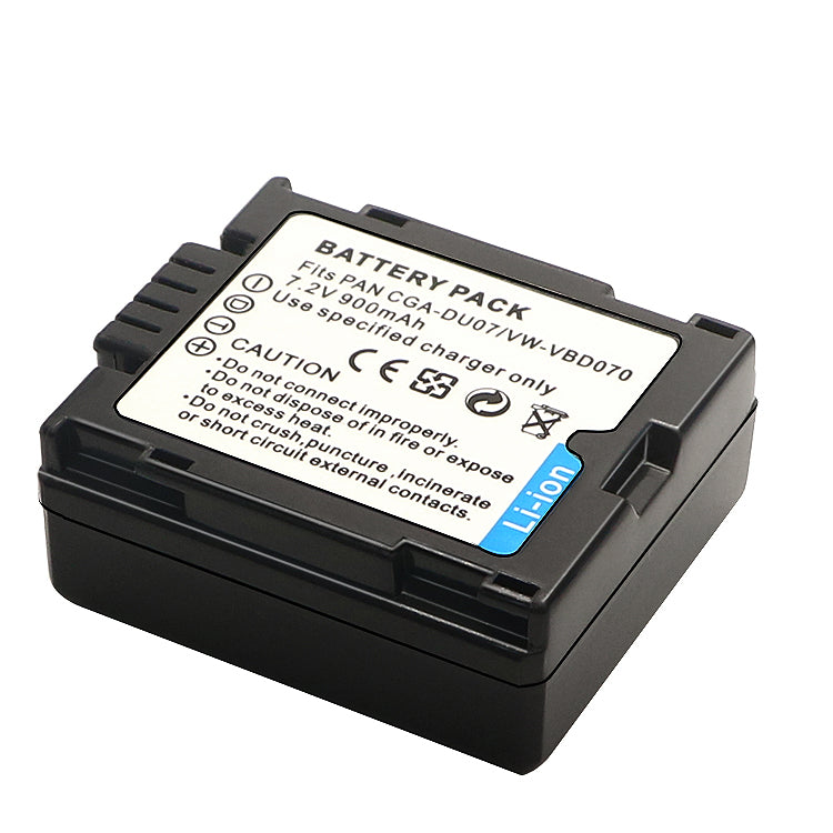 For Panasonic CGA-DU07 VW-VBD070 Battery PV-GS31 PV-GS33PV-GS34 PV-GS35 PV-GS39 PV-GS400 PV-GS500 PV-GS50 900mAh Camera Batteries