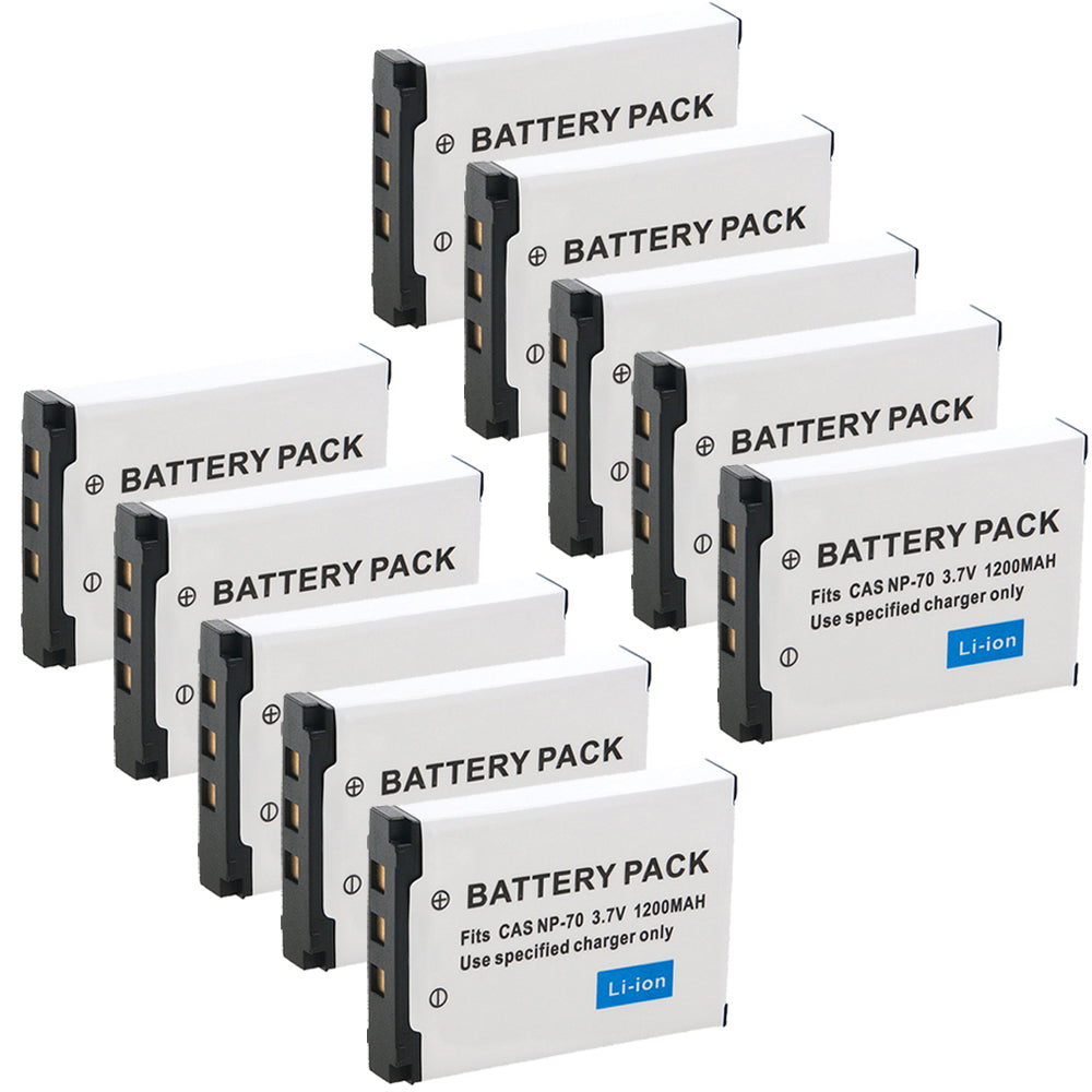 For Casio NP70 NP-70 CNP70 Battery BC-70L Exilim Zoom EX-Z150 EX-Z155 EX-Z250 1200mAh Camera Batteries