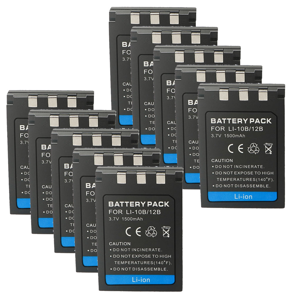 For Olympus Li-10B/12B 500mAh Battery MJU: 10, 15, Batteries