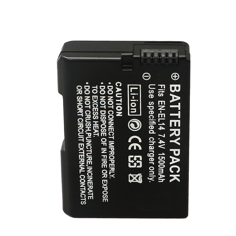 EN-EL14 / EN-EL14a Battery Packs and Rapid USB Charger for Nikon D3100 D3200 D3300 D3400 D3500 D5100 D5200 D5300 D5500 D5600 DF Coolpix P7000 P7100 P7700 P7800 Cameras