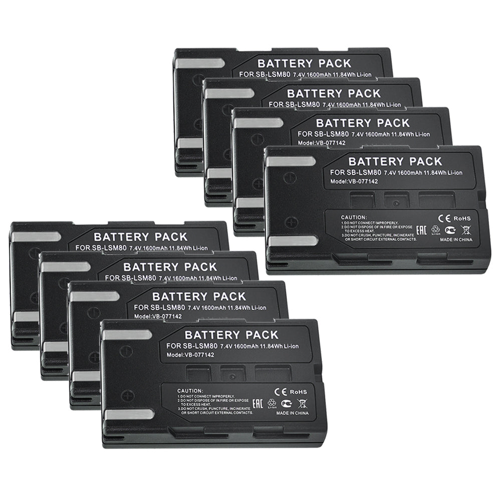 For Samsung SB-LSM80 Battery  SC-D263 SC-D351 SC-D352 SC-D353 SC-D354 1000mAh Camera Batteries