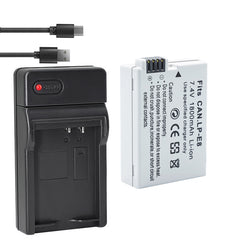 LP-E8 Battery Charger Set, LP 3 Pack LP-E8 Replacement Battery & Triple Slot Charger Compatible with Canon EOS Rebel T2i, T3i, T4i, T5i, 550D, 600D, 650D, 700D, Kiss X4, X5, X6i, X7i Cameras & More