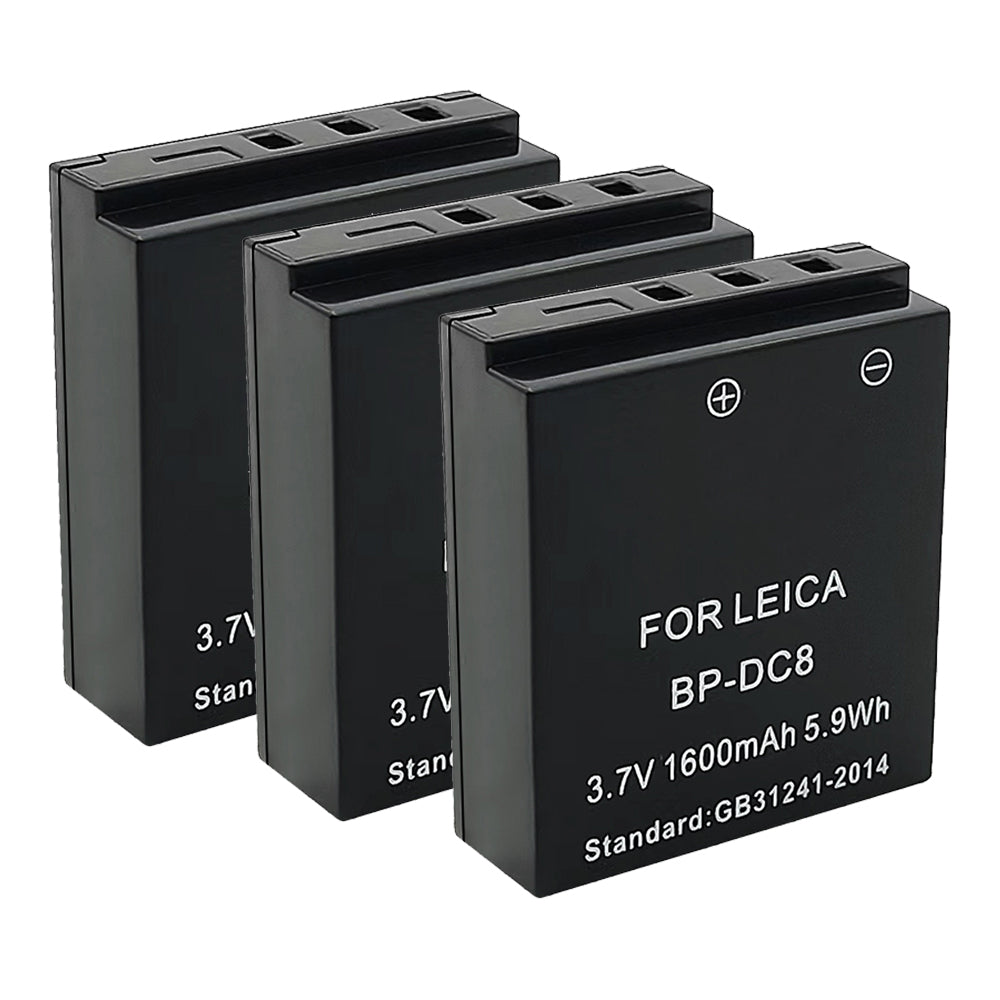 For Leica Camera Battery BP-DC8 3.7V 1600mAh Batteries