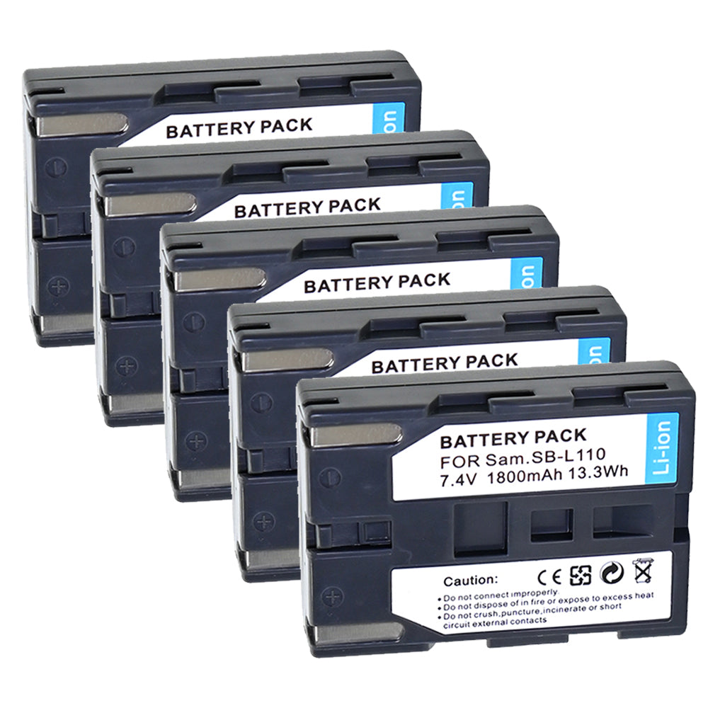 For Samsung SB-L110 SB-LS110 Battery SC-D130 SC-D180 SC-D190 SC-D20 SC-D21 SC-D22 1800mAh Camera Batteries