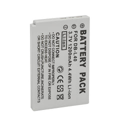 For Sanyo Camera Battery DB-L40 3.7V 1200mAh Batteries