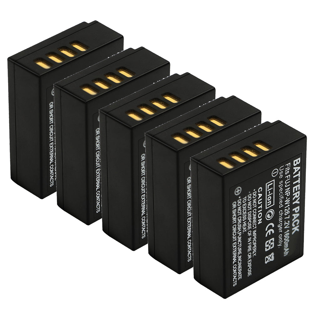For Fujifilm NP-W126 Battery FinePix HS33EXR, HS50EXR, X-T100 Camera Batteries