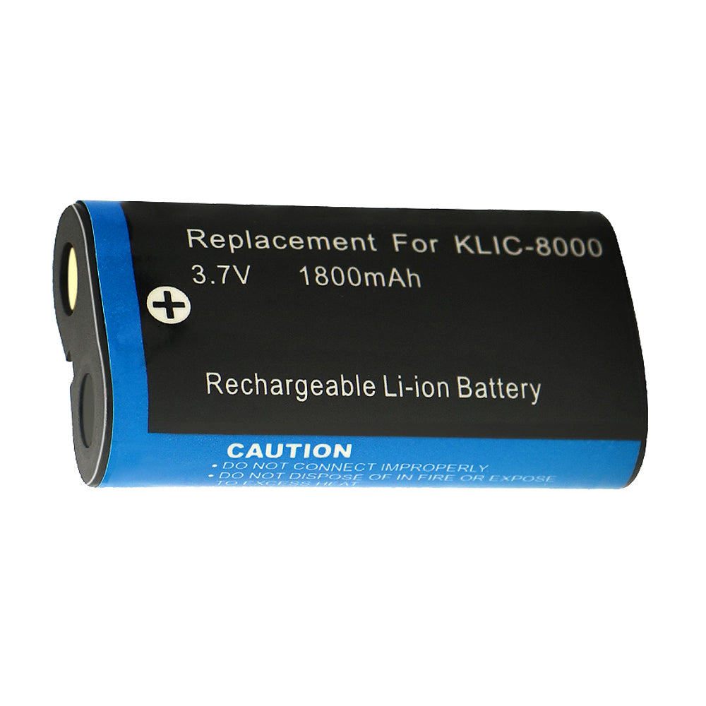 For Kodak Camera Battery KLIC-8000 K8000 3.7V 1800mAh Batteries