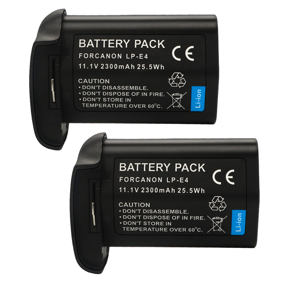 For Canon LP-E4 US 5751B002 Battery EOS 1D C, 1D X Mark II 2300mAh Camera Batteries