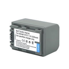 For Sony NP-FP70 NP-FP71 Battery BC-TRP/TRH/TRV, BC-VH1, AC-VQH10 DCR-DVD103 2200 mAh Camera Batteries