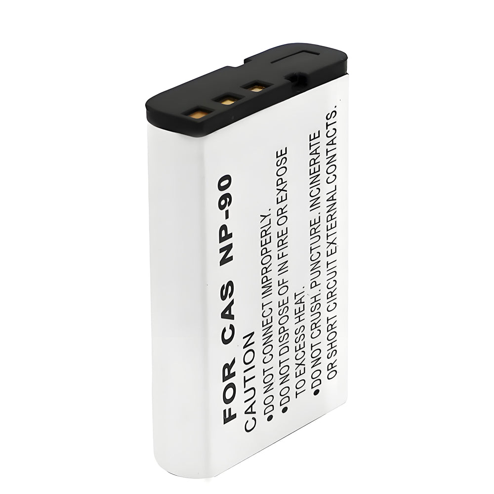 For Casio CNP-90 Battery NP-90DBA Casio BC-90L Charger, Casio Exilim EX-H20G, 1950mAh Camera Batteries