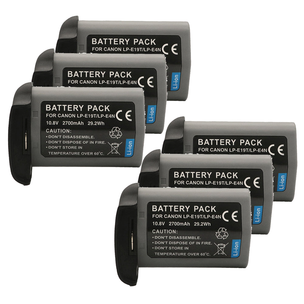For Canon LP-E19 LPE19 LP-E4 Battery EOS 1D C EOS 1D X Mark II 2700mAh Camera Batteries