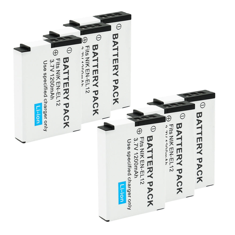 For Nikon EN-EL12 Battery Nikon Coolpix A900 A1000 B600  W300 1200mAh Camera Batteries
