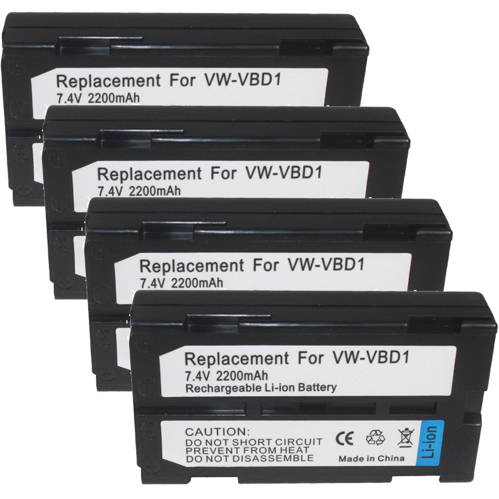 For JVC BN-V812 VW-VBD1 Battery GR-DLS1U 2200mAh Camera Batteries