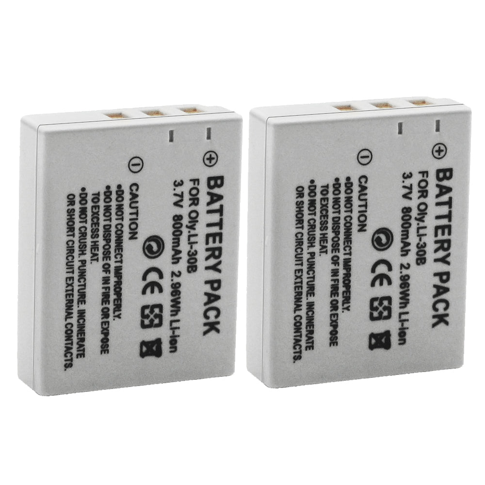 For Olympus Li-30B Battery Stylus Verve Digital S, Μ-mini Digital, Μ-mini Digital S 800mAh Camera Batteries