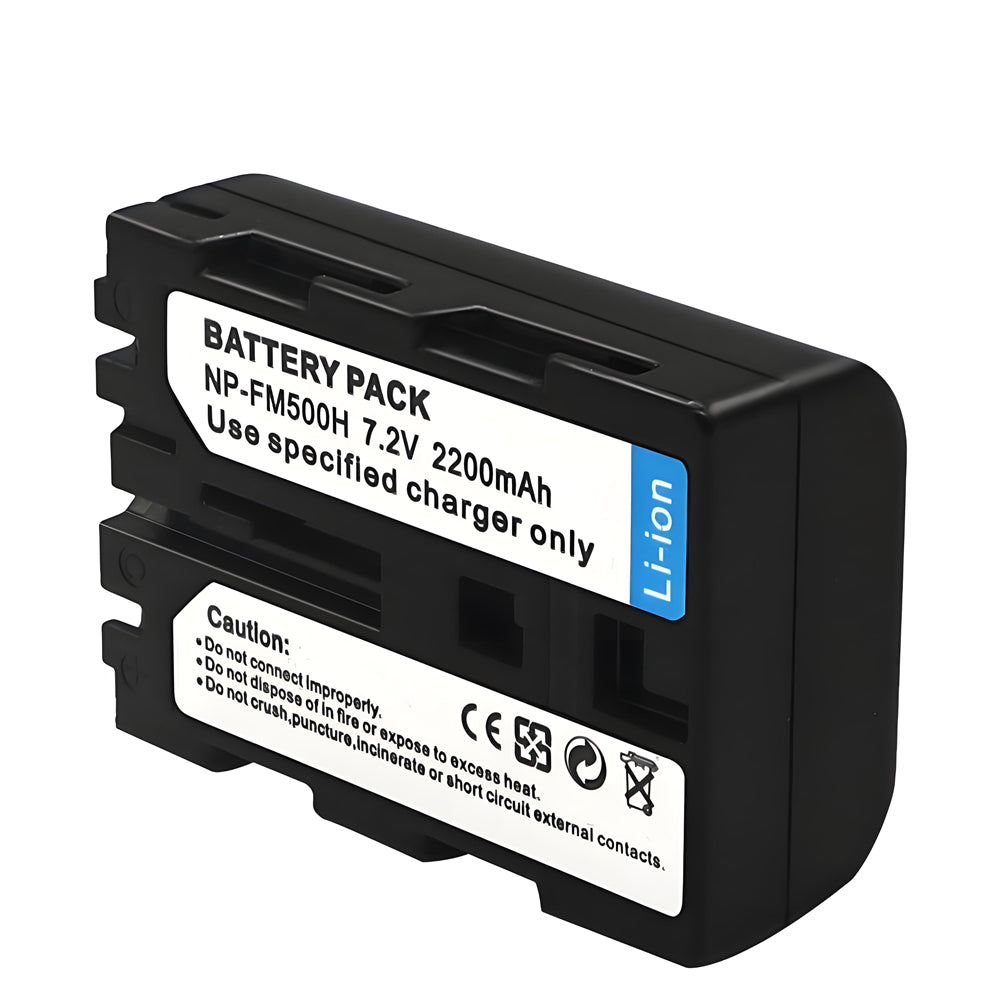 Battery  for Sony NP-FM500H DSLR-A100 A200 A350 A450 A500 2200mAh Camera Batteries