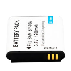 For Samsung BP-70A Battery AQ100, DV50, DV90, DV100, DV101, DV150F 1200mAh Camera Batteries