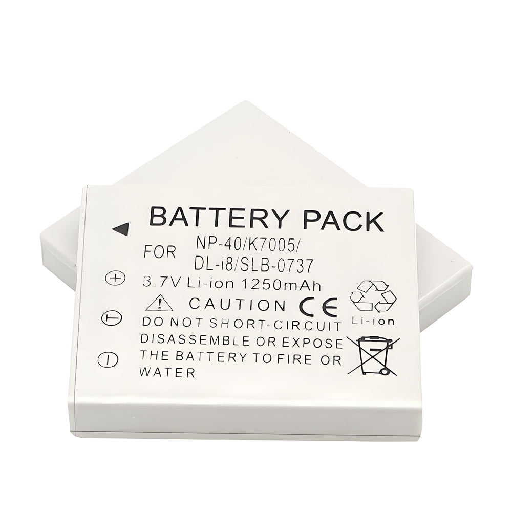 For Samsung SLB-0737 Battery SBC-L5 Charger Digimax I6, Digimax L50, Digimax L60 Camera Batteries