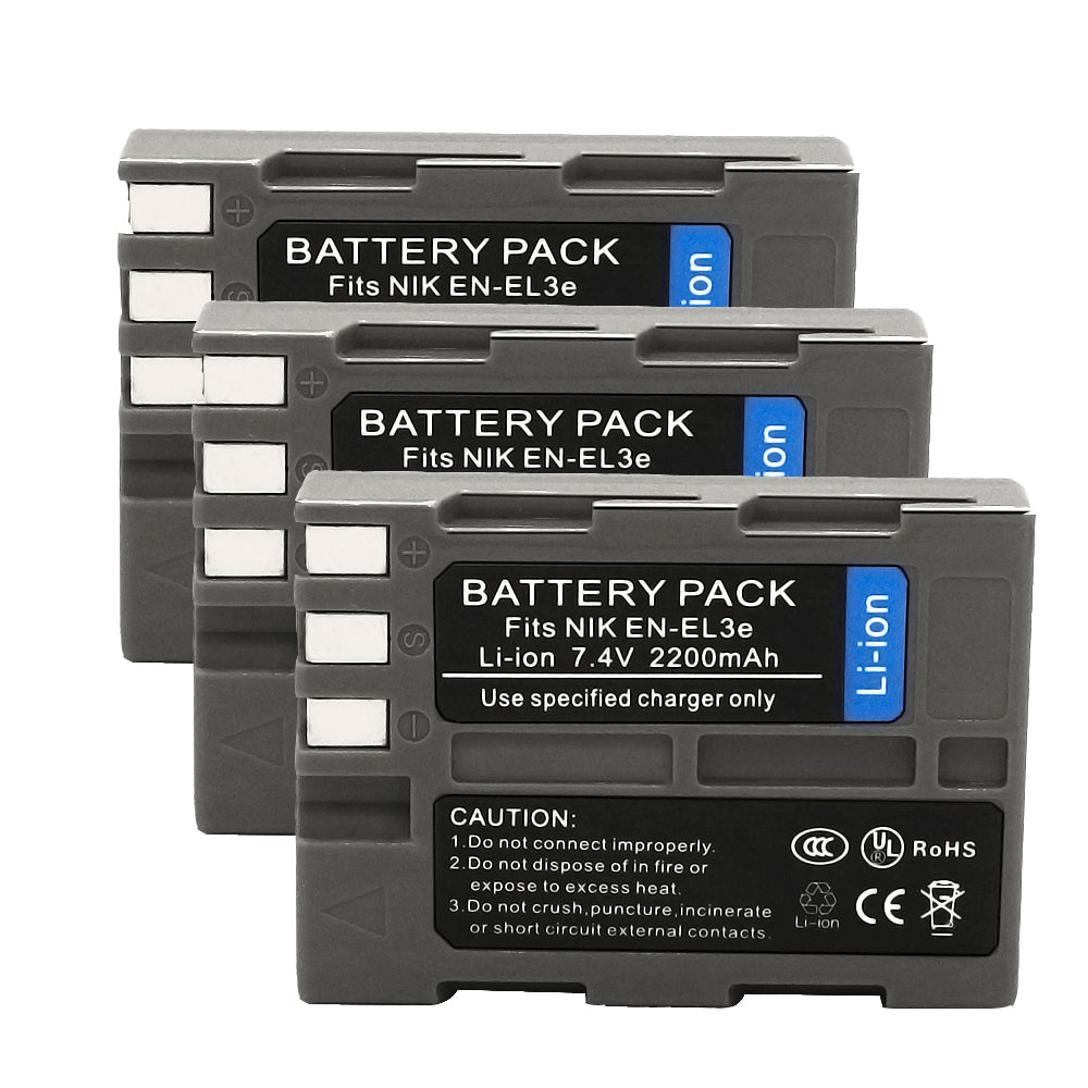 For Nikon EN-EL3E Battery Nikon D100 D100SLR D200 D300 D300S 2200mAh Camera Batteries