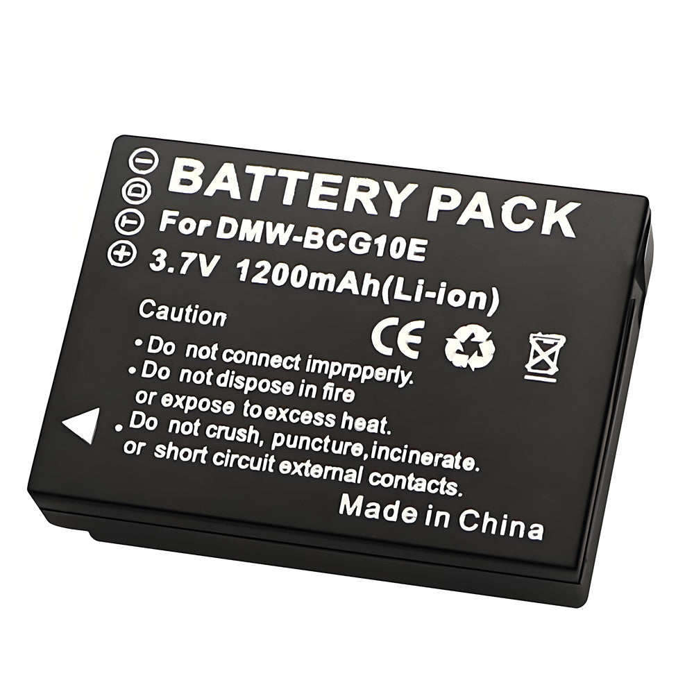 For Panasonic DMW-BCG10 Battery Replacement Lumix DMC-ZS1 ZS3 ZS5 ZS6 ZS7 ZS8 ZS10 DMC-ZS15 1200mAh Camera Batteries