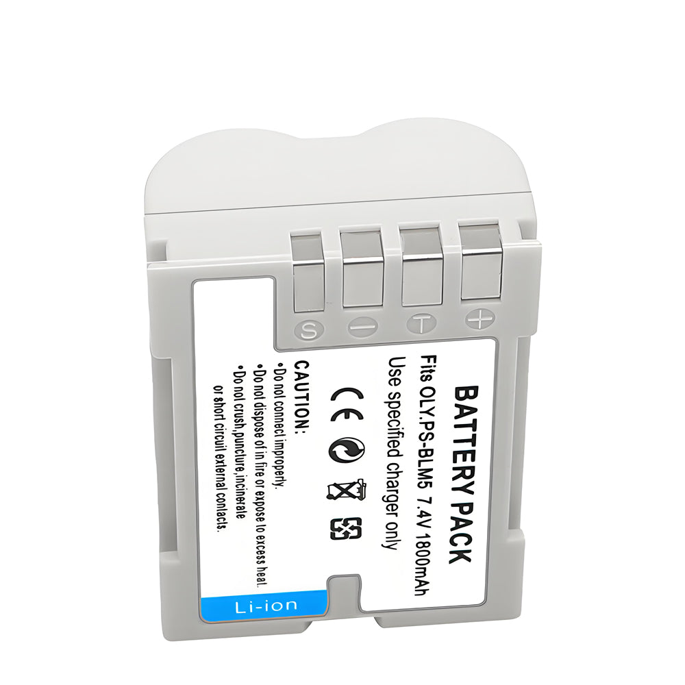 For Olympus BLM-5 Battery E-5 C-5060 1800mAh Camera Batteries