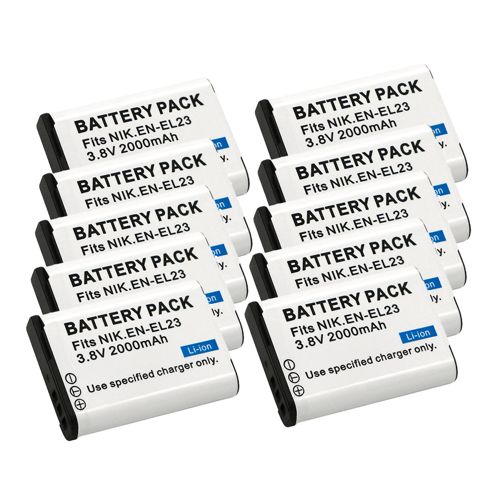 For Nikon EN EL23 Battery  Coolpix  P900 B700 P600 P610 P610s S810c P900s 2000mAh Camera Batteries