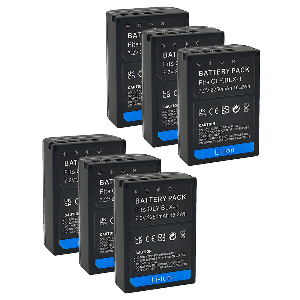 For Olympus BLX-1 Battery OM-1 OM-1 Mark II 2250mAh Camera Batteries