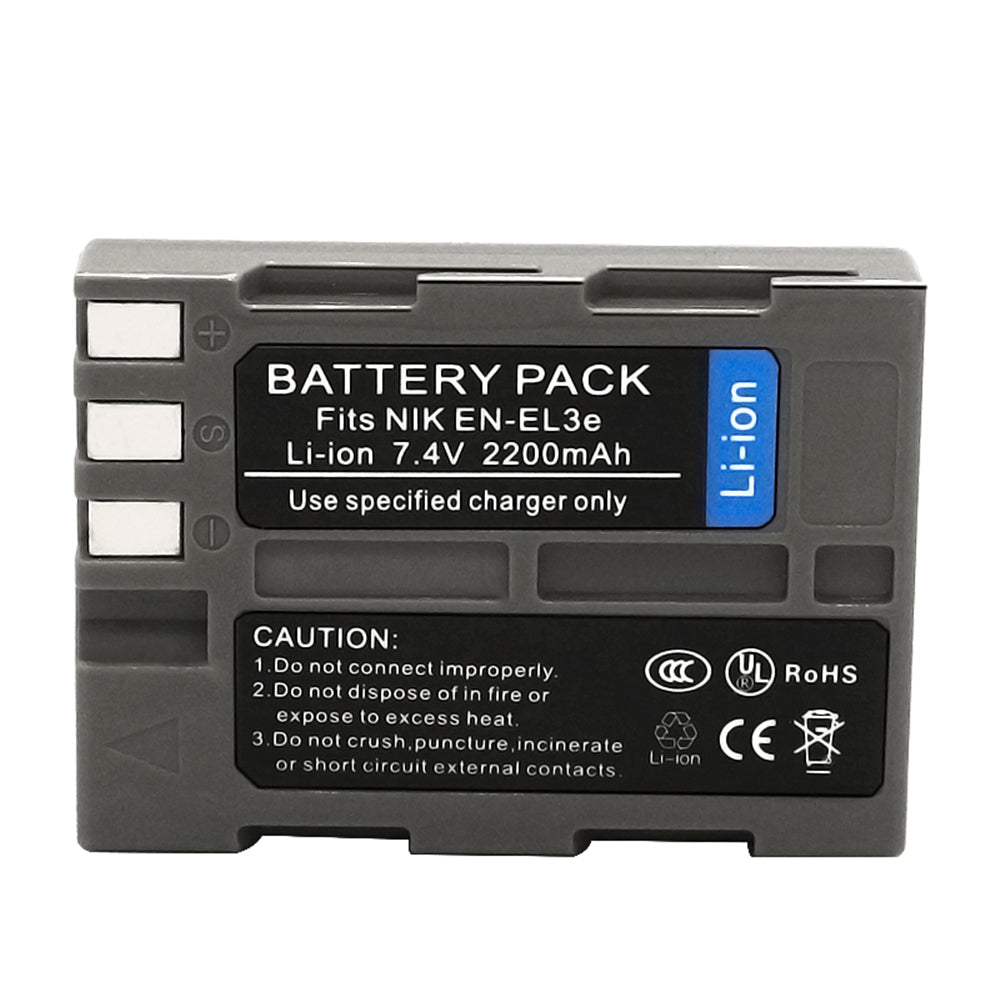 For Nikon EN-EL3E Battery Nikon D100 D100SLR D200 D300 D300S 2200mAh Camera Batteries