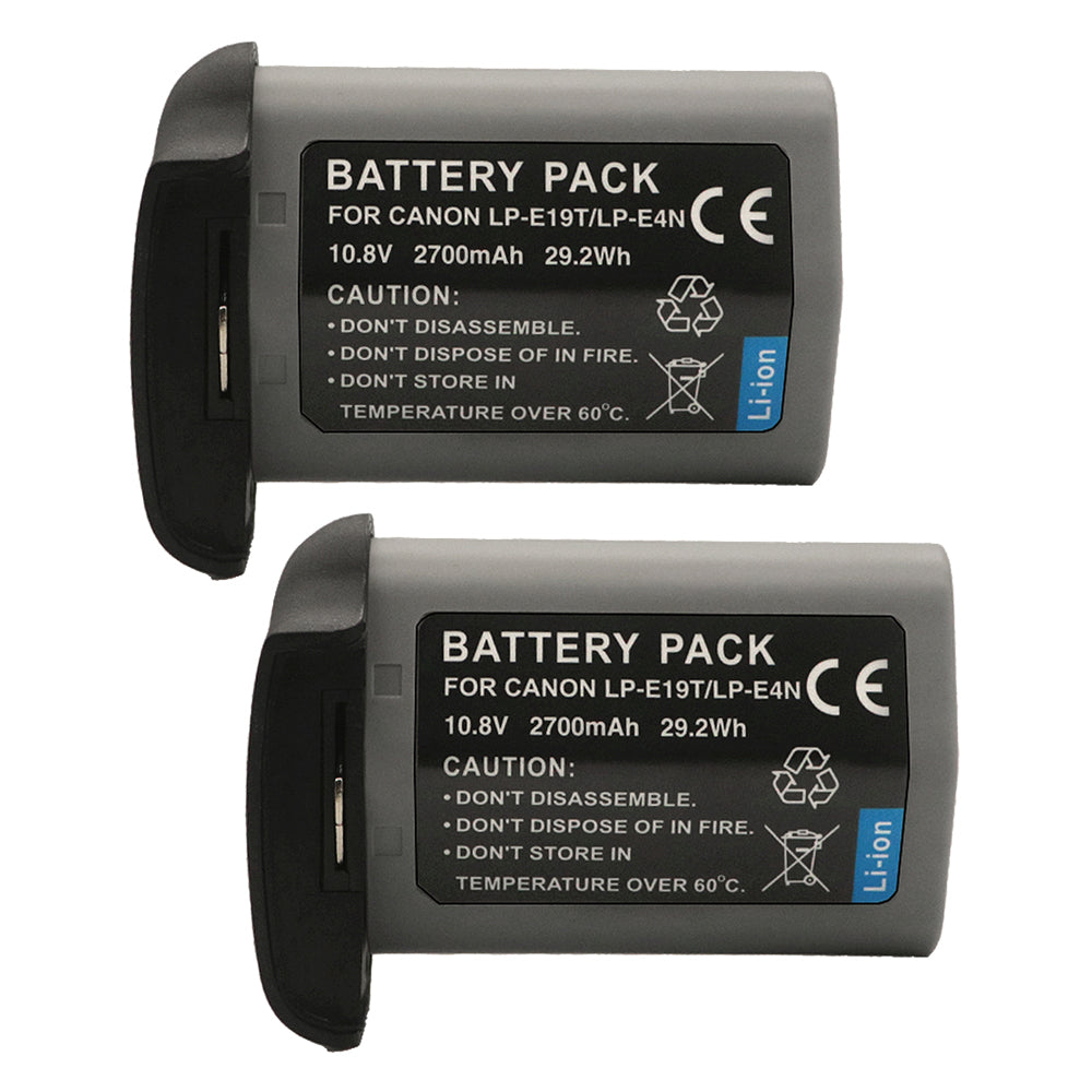 For Canon LP-E19 LPE19 LP-E4 Battery EOS 1D C EOS 1D X Mark II 2700mAh Camera Batteries