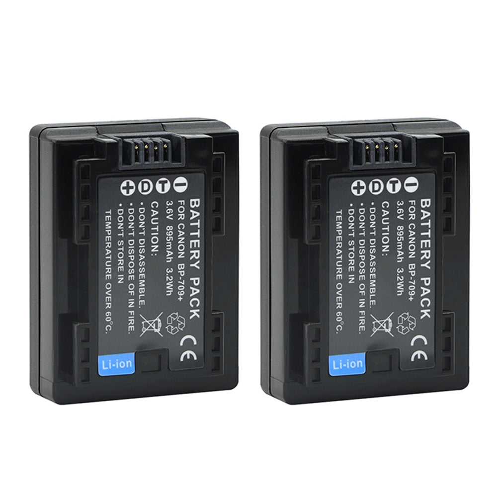For Canon BP-709 Battery VIXIA HF M50 HFM50 HFR30 895mAh Camera Batteries