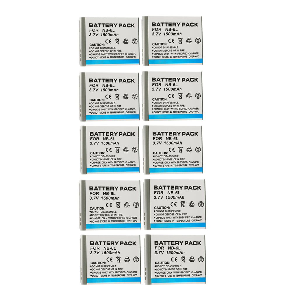 For Canon NB-6LH/NB-6L Battery Powershot S120 SX510 HS SX500 Is SX700 D20 1500mAh Camera Batteries