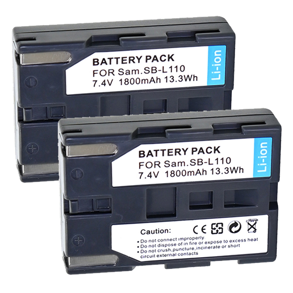 For Samsung SB-L110 SB-LS110 Battery SC-D130 SC-D180 SC-D190 SC-D20 SC-D21 SC-D22 1800mAh Camera Batteries