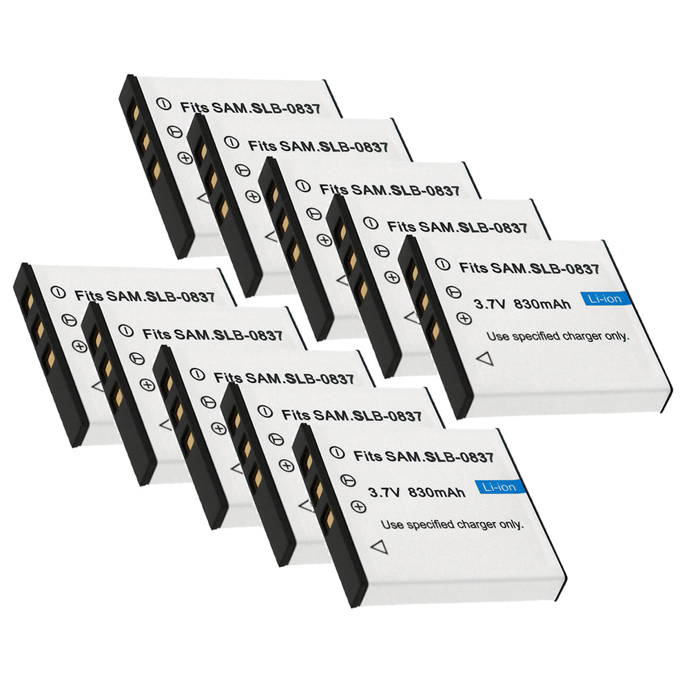 For Samsung SLB-0837 Battery Digimax i6 Digimax L50 Digimax L60 Digimax L73 Digimax L80 830mAh Camera Batteries