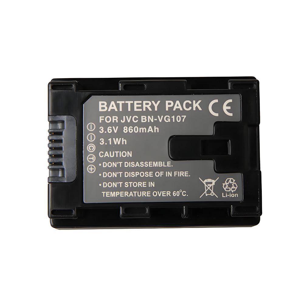 For JVC Camera Battery BN-VG107 3.6V 860mAh Batteries