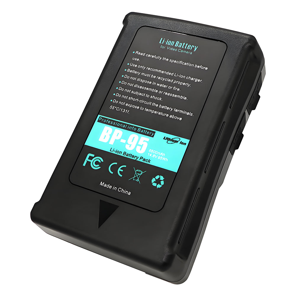 For Sony BP-95W BP-150W Battery DSR-250P, DSR-600P, DSR-650P, HDW-800P 6600mAh Camera Batteries