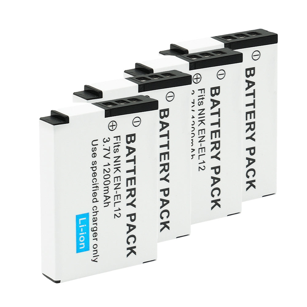 For Nikon EN-EL12 Battery Nikon Coolpix A900 A1000 B600  W300 1200mAh Camera Batteries