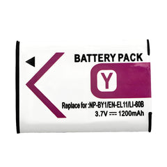 For Sony NP-BY1 Olympus LI-60B Battery Mini HDR-AZ1 1200mAh Camera Batteries