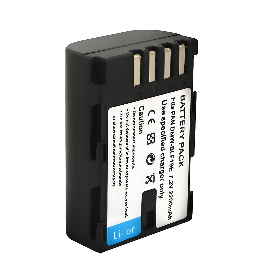 For Panasonic DMW-BLF19 Battery Lumix DMC-GH3, DMC-GH4, DC-GH5, DC-GH5S, DC-G9 2200mAh Camera Batteries