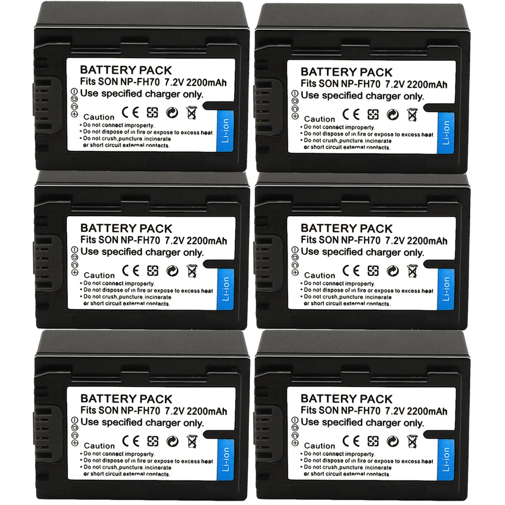 For Sony NP-FH70 H Series Battery DCR-DVD650 SR42 SR45 DCR-HC20 DCR-HC21 DCR-HC22 2200mAh Camera Batteries