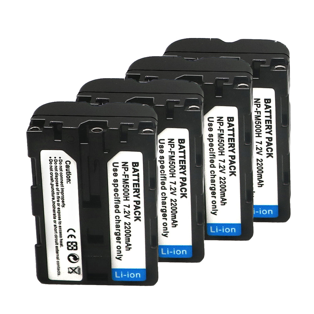Battery  for Sony NP-FM500H DSLR-A100 A200 A350 A450 A500 2200mAh Camera Batteries