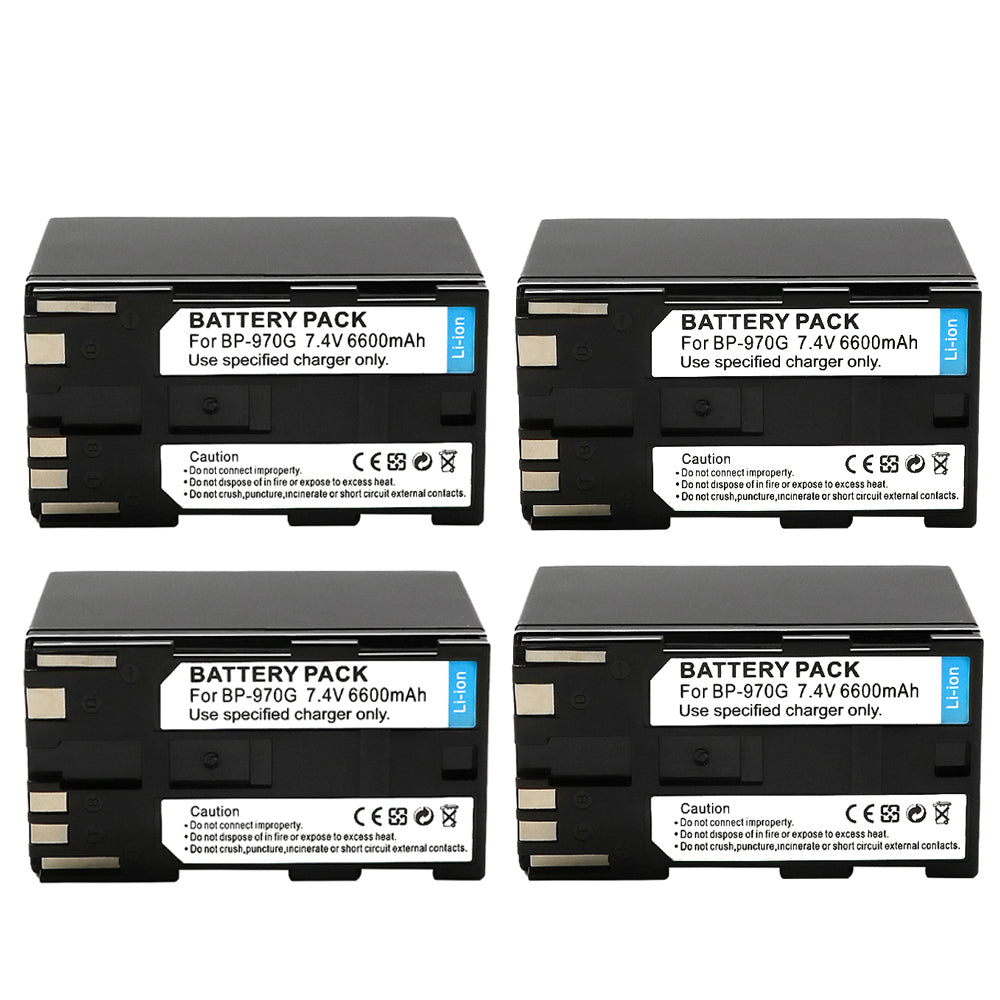 For Canon BP970G Battery C2 DM-MV1 C100 6600mAh Camera Batteries