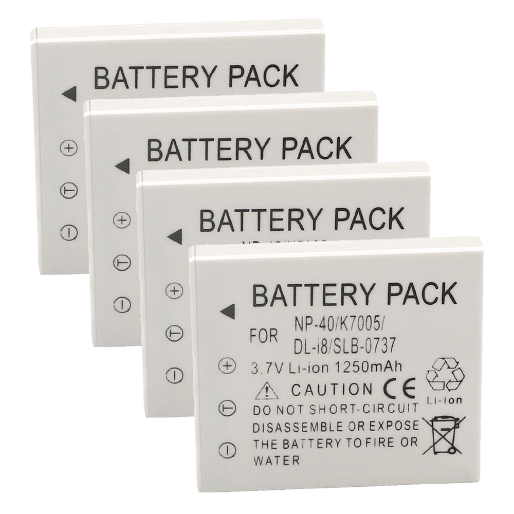 For Samsung SLB-0737 Battery SBC-L5 Charger Digimax I6, Digimax L50, Digimax L60 Camera Batteries