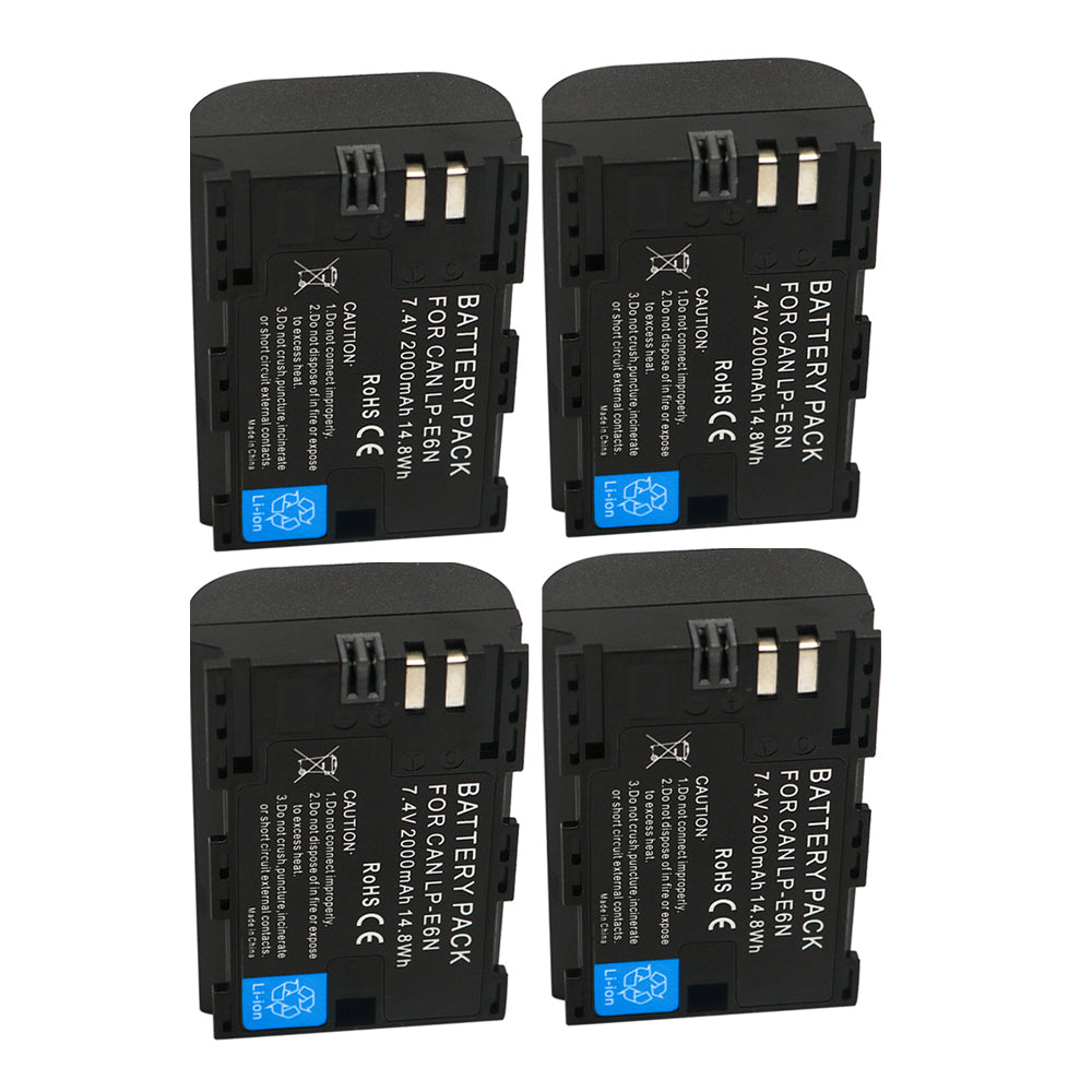 For Canon LP-E6N LPE6N Battery EOS 5DS 6D 60D 2000mAh Camera Batteries
