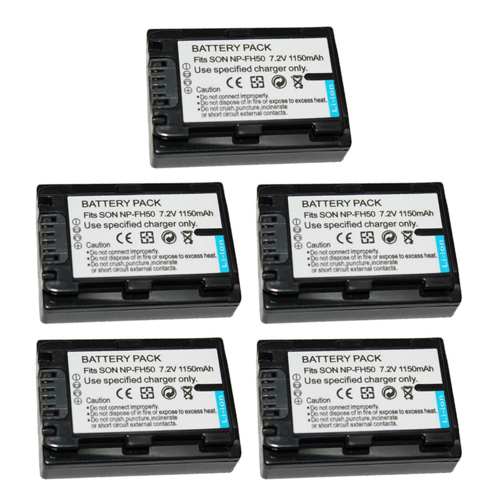 For Sony NP-FH50, NP-FH40 Battery DSLR-A230, DSLR-A330, DSLR-A290, HDR-TG1E 1150mAh Camera Batteries