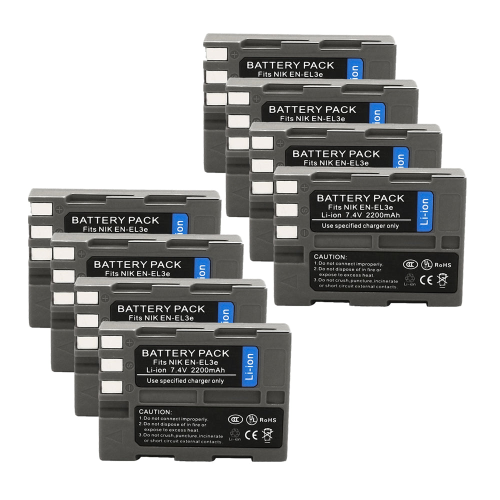 For Nikon EN-EL3E Battery Nikon D100 D100SLR D200 D300 D300S 2200mAh Camera Batteries