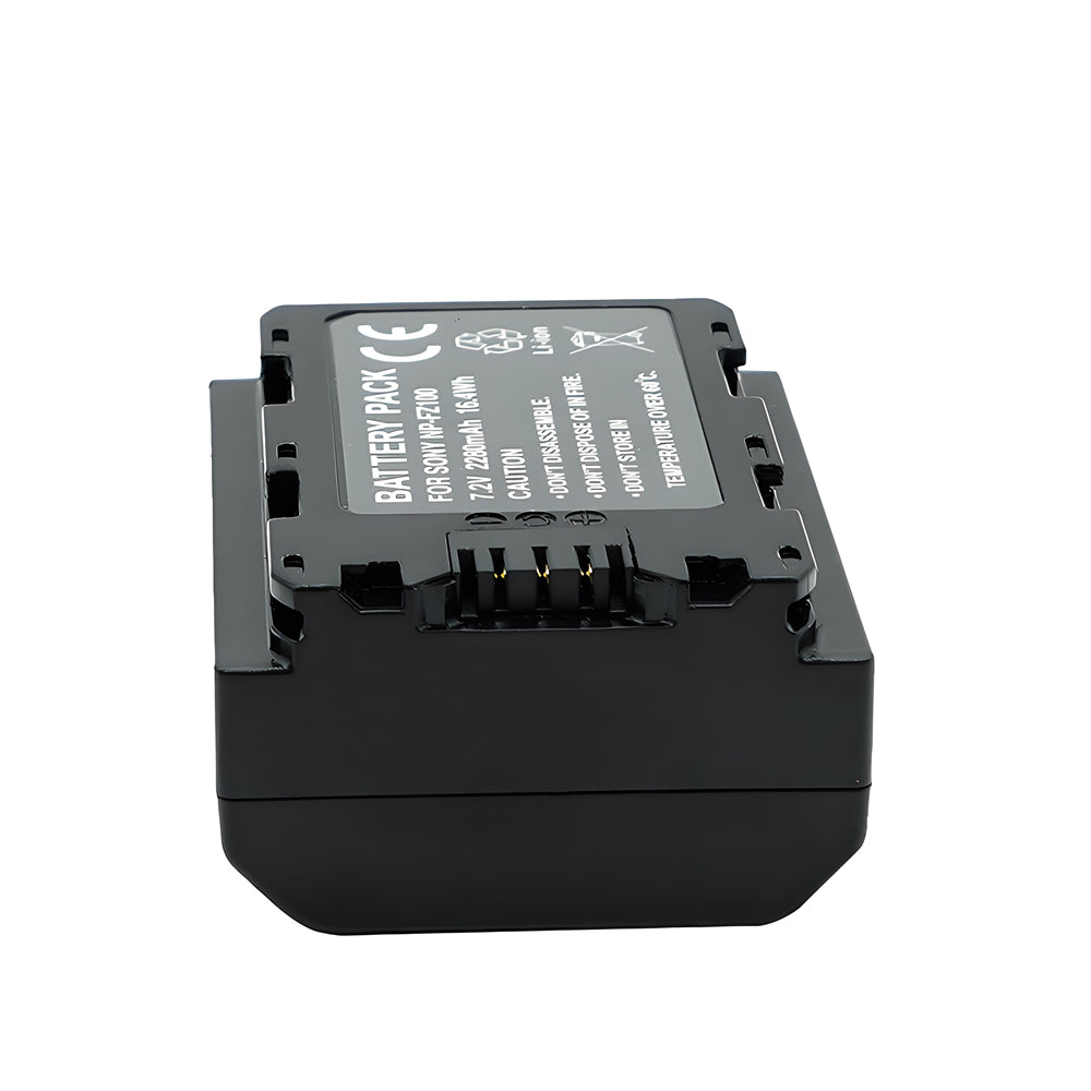 For Sony NP-FZ100 Battery A7iii  A7IV, Sony A7 III Alpha A 9R 2280mAh Camera Batteries