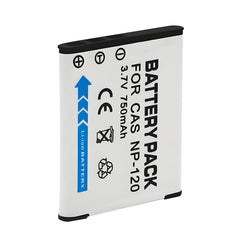 For Casio CNP120 Battery Exilim EX-S200 EX-S300 EX-Z31 750mAh Digital Camera Batteries