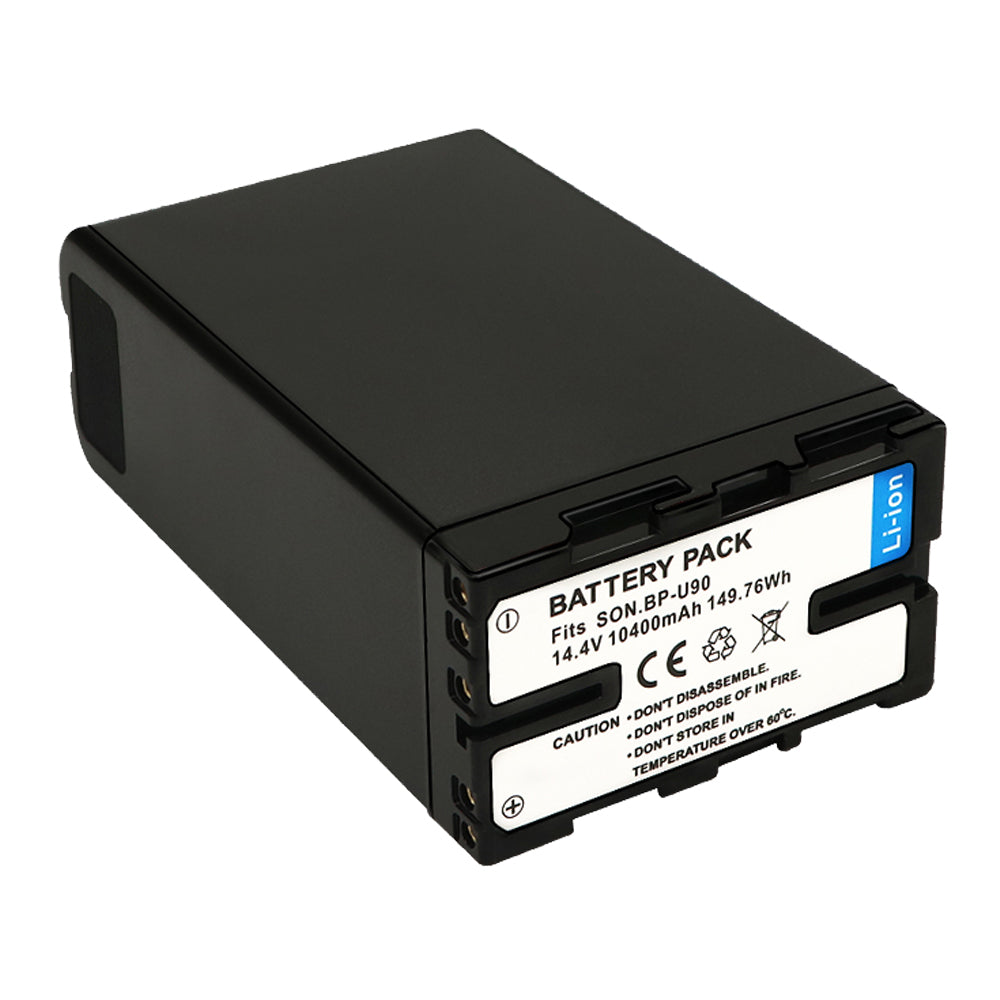 For Sony BP-U90 Battery PXW-FS7/FS5/X180/FX9 PMW-100/150/150P/160 10400mAh Camera Batteries